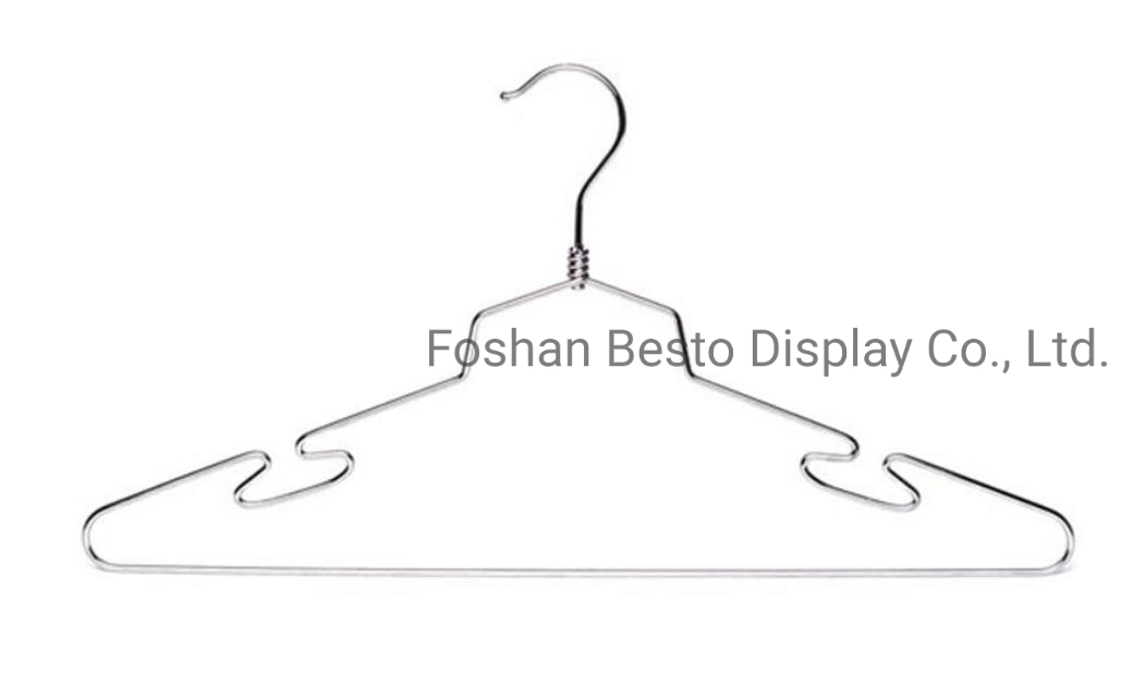 Customized Metal Clothes Hanger Made of Metal or Stainless for Retail Display Clothing Stores, Designers, Shops, Department Stores and Hotels.