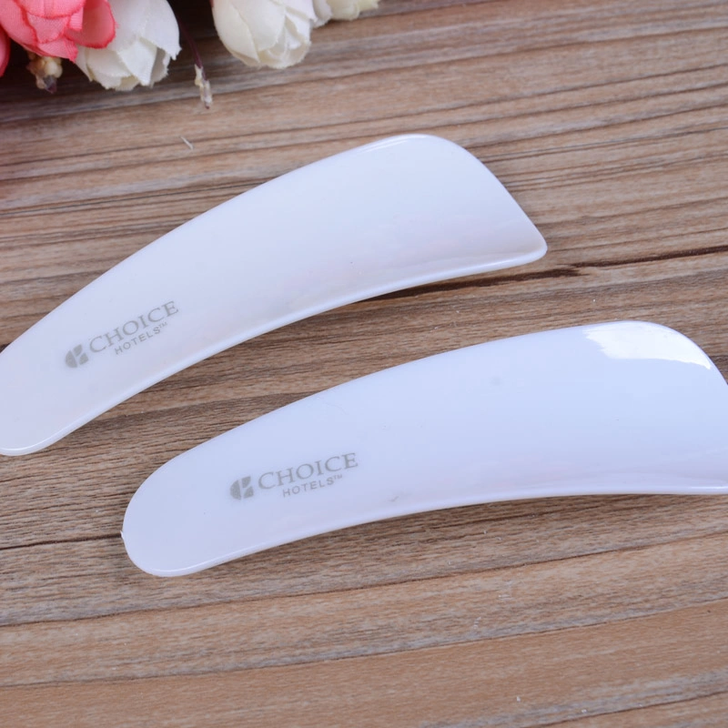 Big Plastic Shoe Horn for 5 Star Hotel /Airline Customized Shoe Horn Hotel Amenities Supply