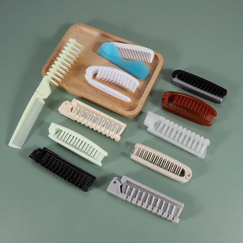 Travel Hotel Disposable Foldable Comb Custom Portable Small Folding Pocket Hair Comb with Logo