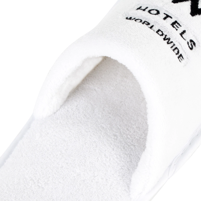 Luxury Coral Fleece Hotel Slippers Custom Logo Disposable Slippers