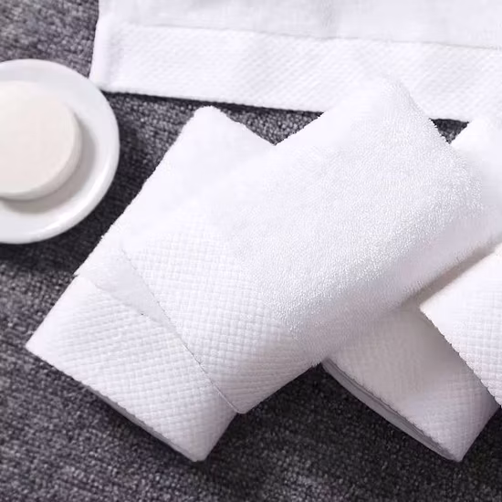 High Quality Custom Logo Embroidery Organic 100 Cotton White Hilton Bathroom Hotel Towel Sets Luxury Hotel Hand Face Bath Washing Towels