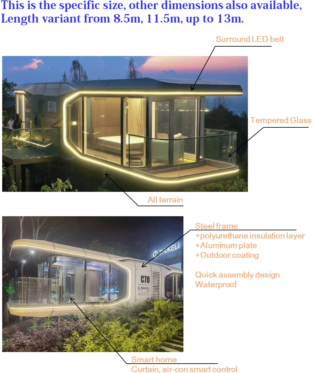 Modular House Outdoor Space Capsule Prefabricated Movable Hotel