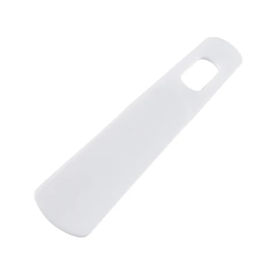 Cheap White Small Plastic Shoe Horn for Airline Travel Hotel